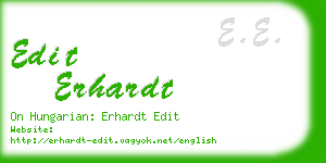 edit erhardt business card